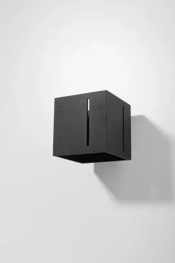 Sollux Up Down Wandlampe Schwarz B:10cm eckig Aluminium* Wandleuchten|Flurlampen