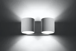 Sollux Up Down Wandlampe Weiß Aluminium Modern stylisch* Wandleuchten|Flurlampen