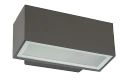 SU-MA Up Down Wandleuchte Anthrazit IP54 B:22cm* Außenwandleuchten|Metall Lampen