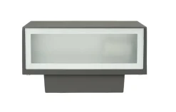 SU-MA Up Down Wandleuchte Anthrazit IP54 B:22cm* Außenwandleuchten|Metall Lampen