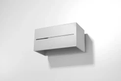 Sollux Up Down Wandleuchte Grau Aluminium eckig Modern* Wandleuchten|Flurlampen