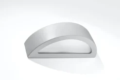 Sollux Up Down Wandleuchte Grau 40 cm halbrund E27 Keramik* Wohnzimmerlampen|Keramiklampen