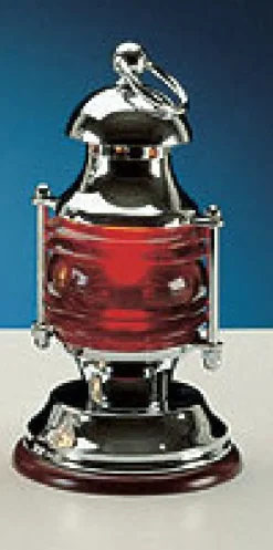 Hot Laura Suardi Verchromte Tischleuchte AQUARIA Rot Maritim Antik