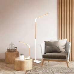 Outlet Trio Reality Verstellbare LED Stehlampe dimmbar Metall Weiß 1400 lm