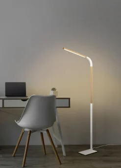 Outlet Trio Reality Verstellbare LED Stehlampe dimmbar Metall Weiß 1400 lm