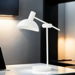 Hot Sigma Verstellbare Schreibtischleuchte Weiß Metall 45 cm E14
