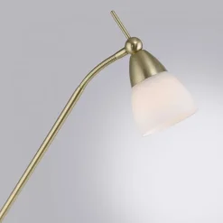 Outlet Paul Neuhaus Verstellbare Stehleuchte in Messing Dimmer Glas 163 cm