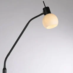 Just Light Verstellbare Stehleuchte Glasschirm blendarm inkl E14* Wohnzimmerlampen|Metall Lampen