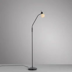 Just Light Verstellbare Stehleuchte Glasschirm blendarm inkl E14* Wohnzimmerlampen|Metall Lampen