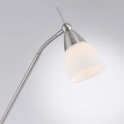 Paul Neuhaus Verstellbare Stehleuchte in Silber Dimmer Glas 163 cm* Wohnzimmerlampen|Metall Lampen