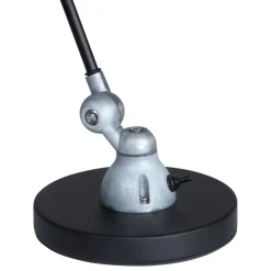 Steinhauer Verstellbare Tischlampe Metall in Schwarz Silber 68 cm* Bürolampen|Schlafzimmer Lampen