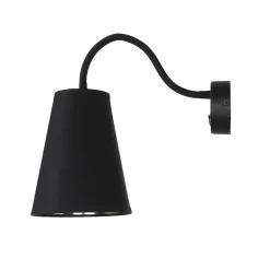 TK Lighting Verstellbare Wandlampe Schwarz Gold Metall E27* Metall Lampen|Stofflampen