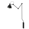ALDEX Verstellbare Wandlampe Schwarz Metall E27 Lesen* Wandleuchten|Badezimmer Lampe