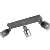 Trio Reality Verstellbarer Deckenspot Rauchglas Metall E14 3-flammig* Flurlampen|Bürolampen