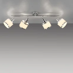 New Just Light Verstellbarer Deckenspot Chrom 4-flammig E14 78 cm