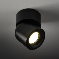 TK Lighting Verstellbarer Deckenstrahler Schwarz Metall GU10 IP65* Metall Lampen|Feuchtraumleuchten