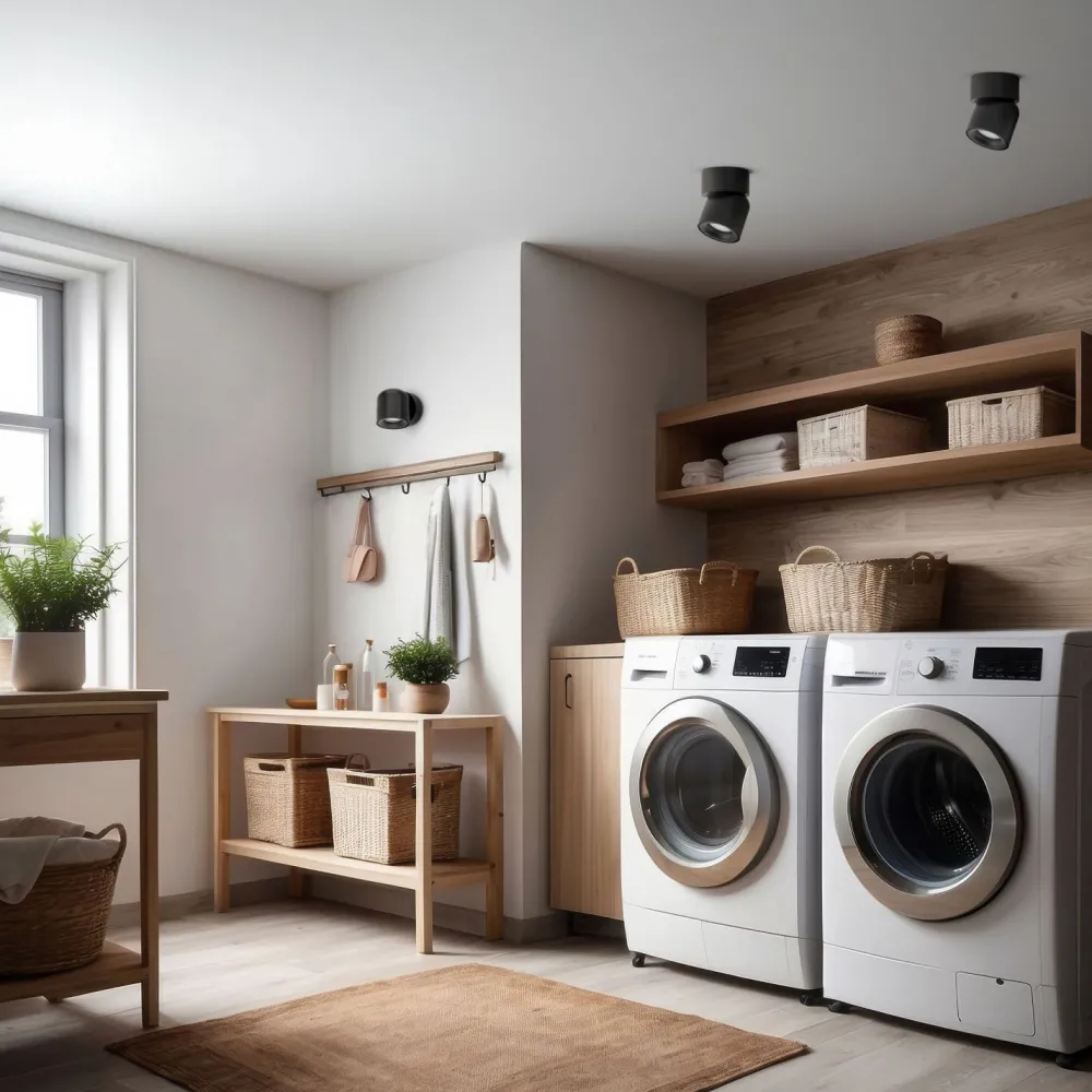 TK Lighting Verstellbarer Deckenstrahler Schwarz Metall GU10 IP65* Metall Lampen|Feuchtraumleuchten