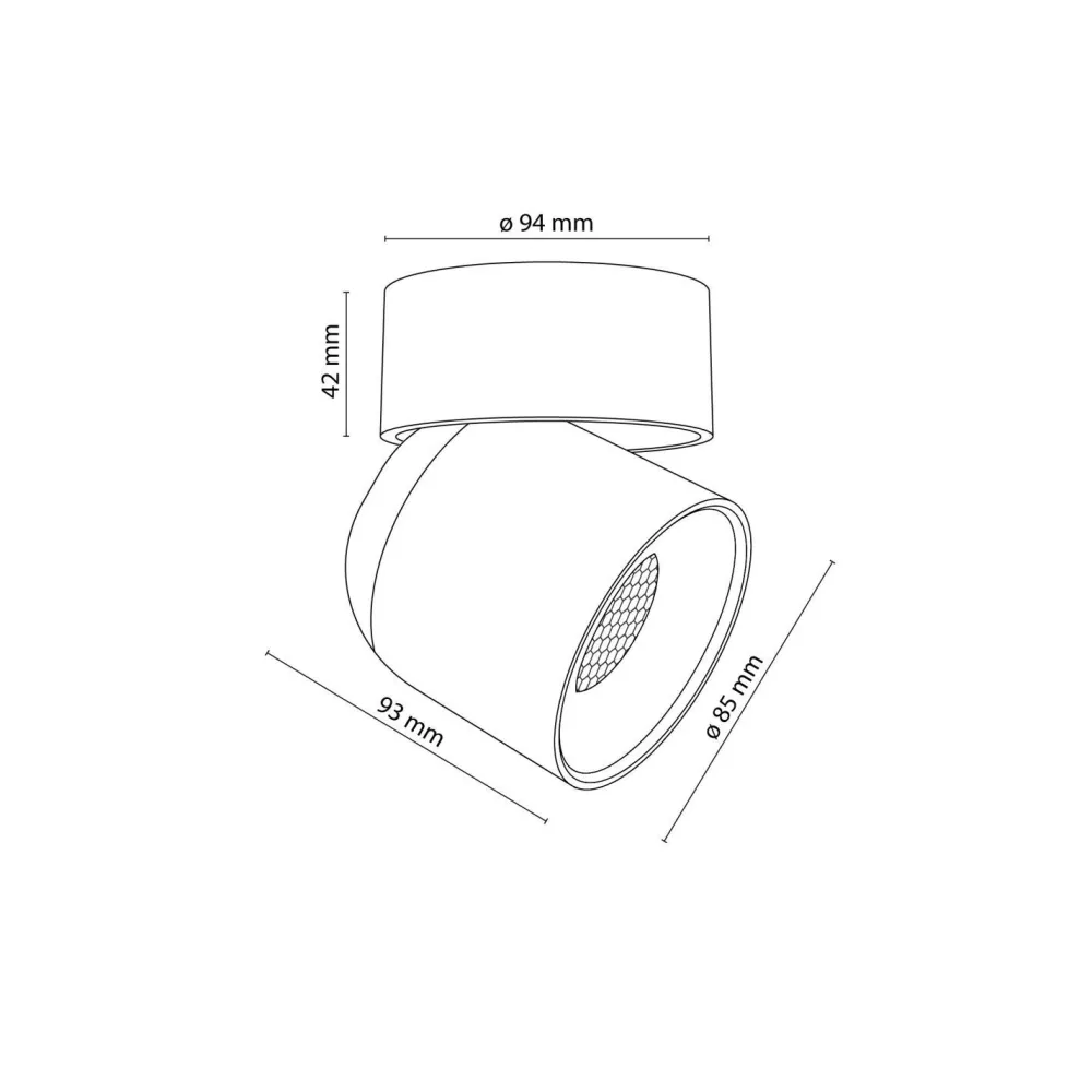TK Lighting Verstellbarer Deckenstrahler Schwarz Metall GU10 IP65* Metall Lampen|Feuchtraumleuchten