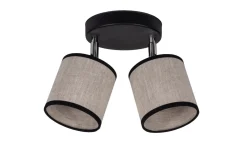 Belis Verstellbarer Deckenstrahler blendarm Stoff E14 2-flmg* Flurlampen|Bürolampen