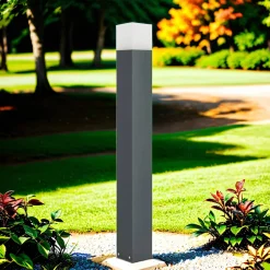 SU-MA Vielseitige Gartenleuchte AWERNE Anthrazit Modern* Metall Lampen|Wegeleuchten