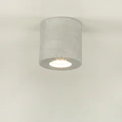 Sollux Vielseitiger Deckenspot Beton Ø10cm klein rund GU10* Betonlampen|Moderne Lampen