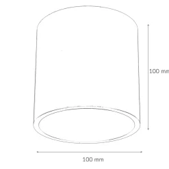 Sollux Vielseitiger Deckenspot Beton Ø10cm klein rund GU10* Betonlampen|Moderne Lampen
