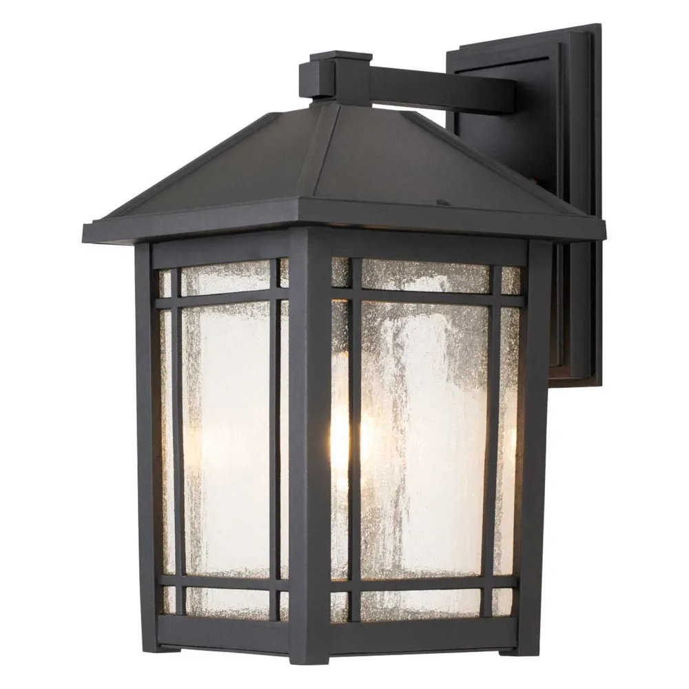 Clearance Elstead Vintage Außenlampe Wand E27 IP44 H: 41,8 cm Schwarz