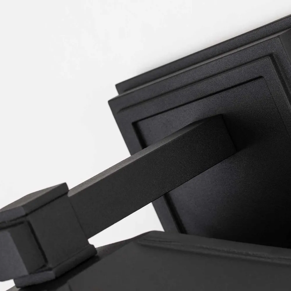 Clearance Elstead Vintage Außenlampe Wand E27 IP44 H: 41,8 cm Schwarz