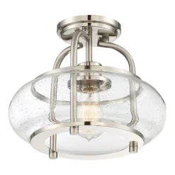 Elstead Vintage Deckenlampe Glas Metall 25cm E27 FELI* Deckenleuchten|Flurlampen