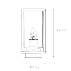 Easylight Vintage Gartenlampe Anthrazit IP43 KASSEL