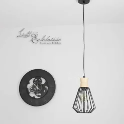 Rabalux Vintage Hängeleuchte E27 in Holz Optik für die Küche* Hängelampen|Esszimmer Lampen