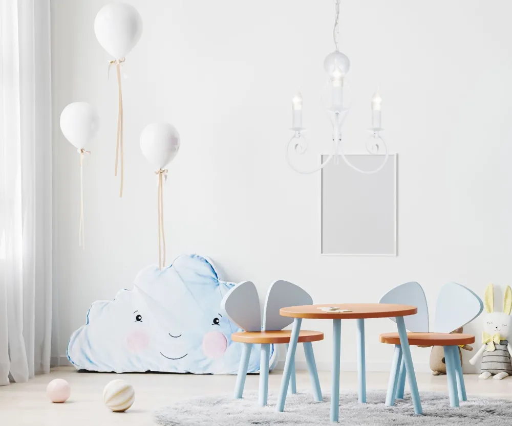 Sale Belis Vintage Kronleuchter Metall Weiß E14 B:36 cm Kerzen