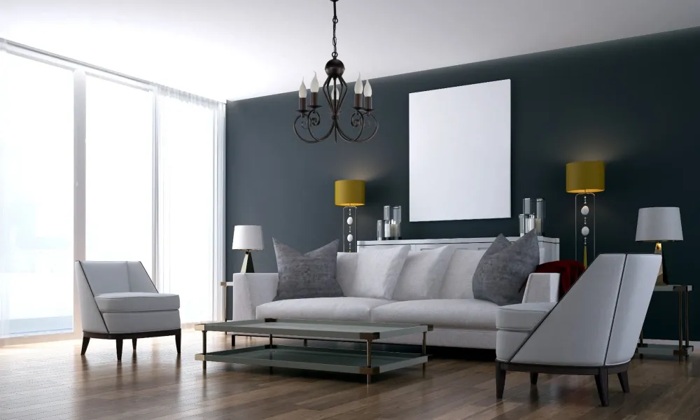 Belis Vintage Kronleuchter Schwarz E14 5-flammig Klassisch* Hängelampen|Bürolampen