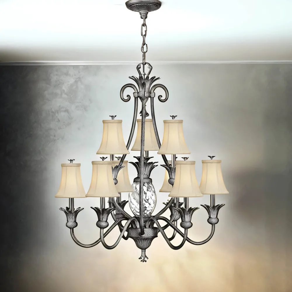 Elstead Vintage Kronleuchter tropisch extravagant 10x E14* Hängelampen|Designerlampen