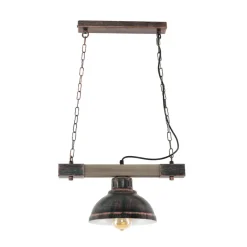 Outlet Luminex Vintage Lampe hängend HAKON Kupfer Antik Made in EU