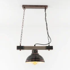 Outlet Luminex Vintage Lampe hängend HAKON Kupfer Antik Made in EU