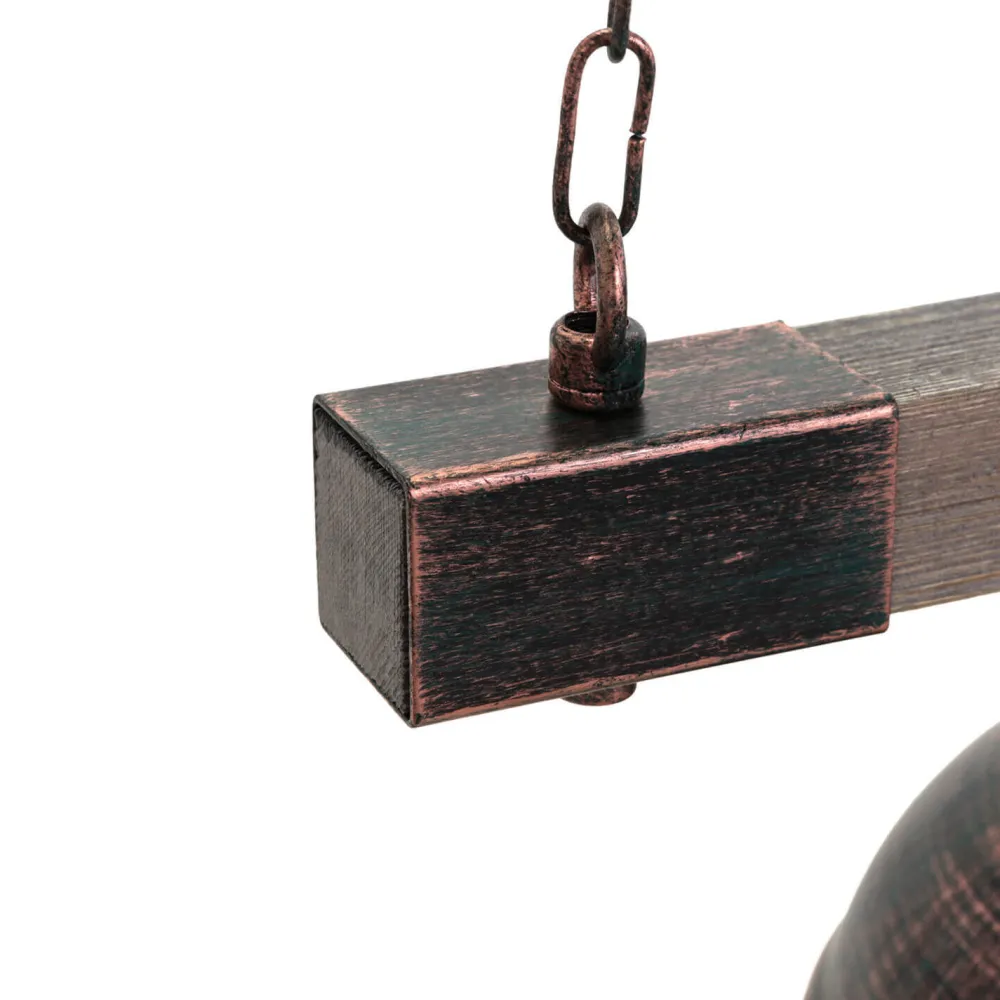 Outlet Luminex Vintage Lampe hängend HAKON Kupfer Antik Made in EU