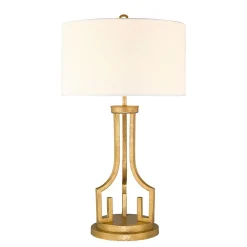 Elstead Vintage Tischlampe AIROSO Weiß H:80cm Design Lampe* Tischlampen|Schlafzimmer Lampen