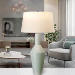 Elstead Vintage Tischlampe GALAHAD Keramik H:80cm Lampe* Tischlampen|Schlafzimmer Lampen