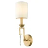 Elstead Vintage Wandlampe AIROSO Gold Weiß H:45cm Lampe* Wandleuchten|Lampen Aus Aller Welt
