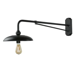 Lido Vintage Wandlampe innen groß T:73cm Schwarz Aluminium* Wandleuchten|Küchenlampen