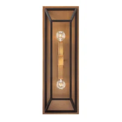 Elstead Vintage Wandlampe PLANK Braun Bronze Design Lampe* Wandleuchten|Flurlampen