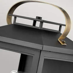 Online Elstead Wand Außenlampe Vintage E27 IP44 H: 51,8 cm Schwarz