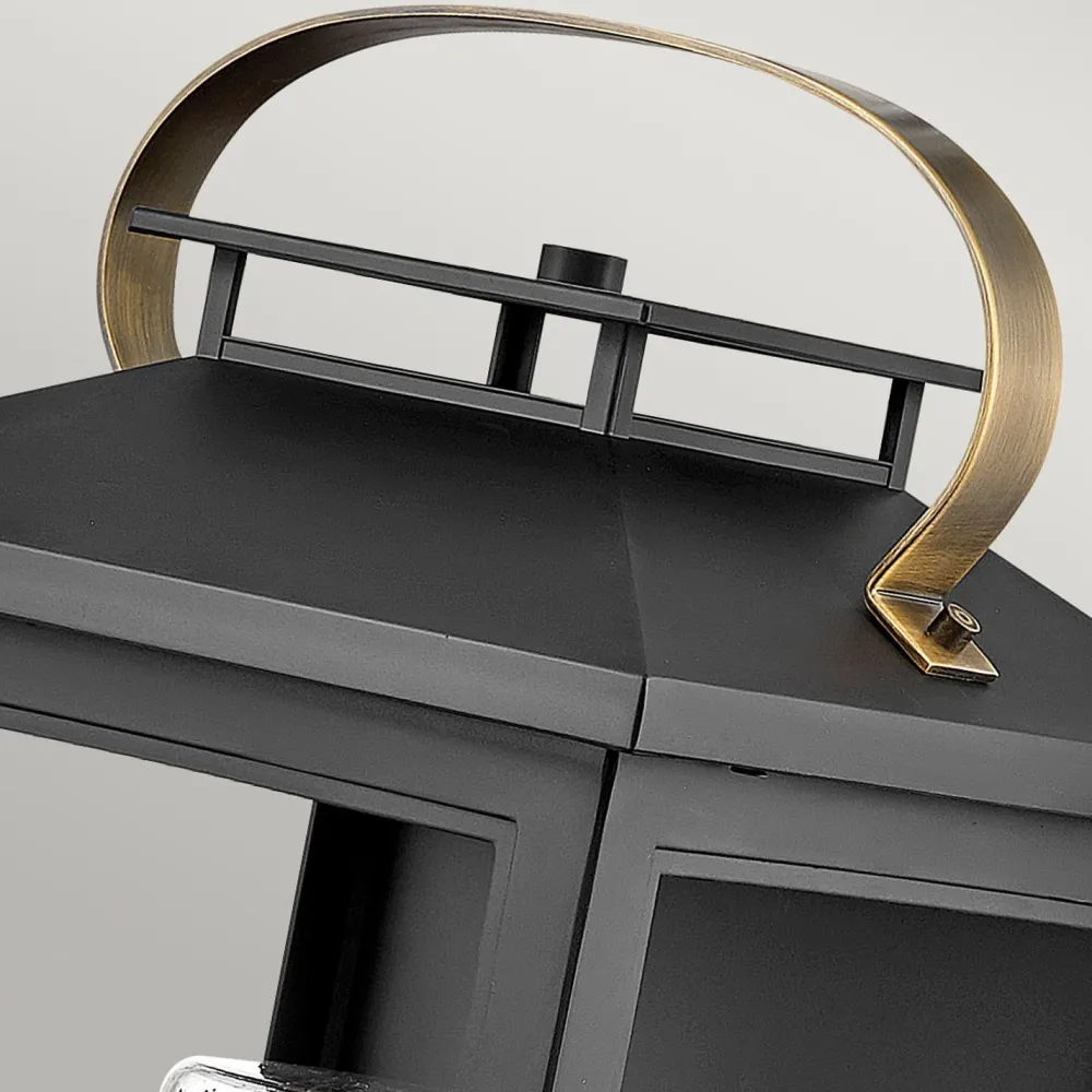 Online Elstead Wand Außenlampe Vintage E27 IP44 H: 51,8 cm Schwarz