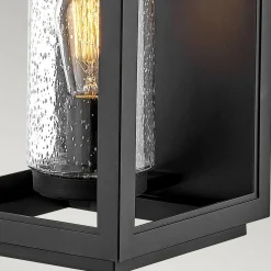 Online Elstead Wand Außenlampe Vintage E27 IP44 H: 51,8 cm Schwarz