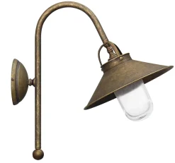 Sale Giovanni Battista Wand Außenleuchte aus Messing in Antik Bronze