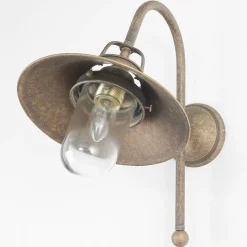 Sale Giovanni Battista Wand Außenleuchte aus Messing in Antik Bronze