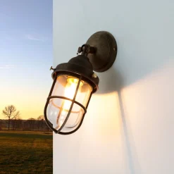 Giovanni Battista Wand Außenleuchte echtes Messing Bronze* Außenwandleuchten|Lampen Aus Aller Welt