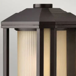 Elstead Wand Außenleuchte klein H: 29,2 cm Alu Glas E27 IP44 Retro* Außenwandleuchten|Retro Lampen