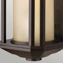 Elstead Wand Außenleuchte klein H: 29,2 cm Alu Glas E27 IP44 Retro* Außenwandleuchten|Retro Lampen